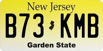 NJ license plate B73KMB