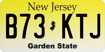 NJ license plate B73KTJ