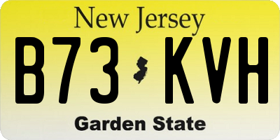 NJ license plate B73KVH