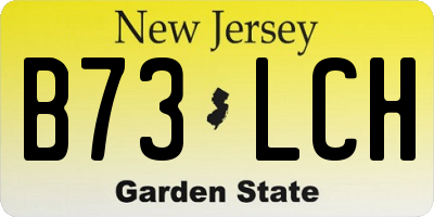 NJ license plate B73LCH