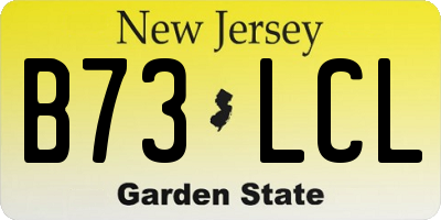 NJ license plate B73LCL