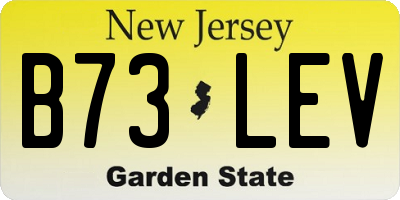 NJ license plate B73LEV