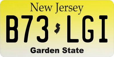 NJ license plate B73LGI