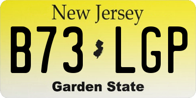 NJ license plate B73LGP