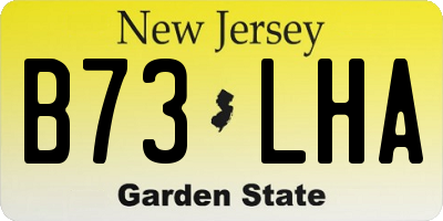 NJ license plate B73LHA