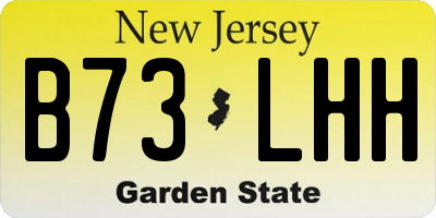 NJ license plate B73LHH