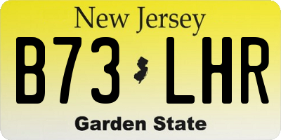 NJ license plate B73LHR