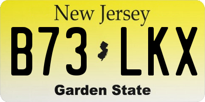 NJ license plate B73LKX