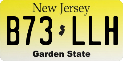 NJ license plate B73LLH