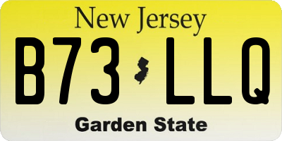 NJ license plate B73LLQ
