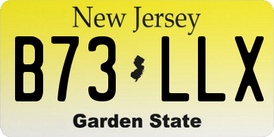 NJ license plate B73LLX