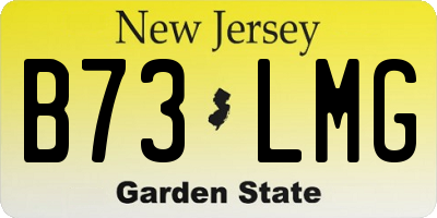 NJ license plate B73LMG