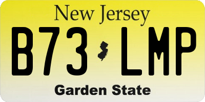 NJ license plate B73LMP