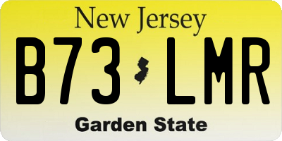 NJ license plate B73LMR