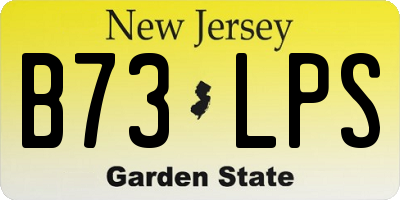NJ license plate B73LPS