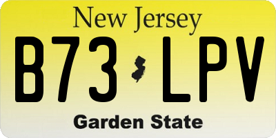 NJ license plate B73LPV