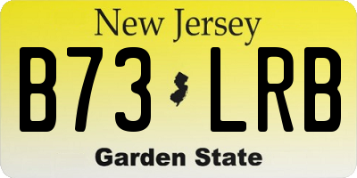 NJ license plate B73LRB