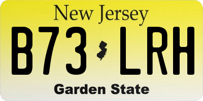 NJ license plate B73LRH