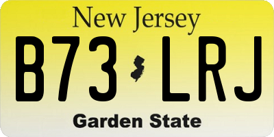 NJ license plate B73LRJ