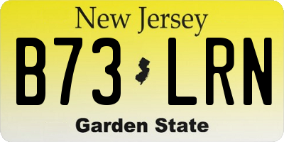 NJ license plate B73LRN