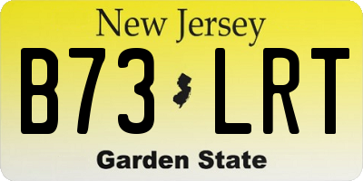 NJ license plate B73LRT