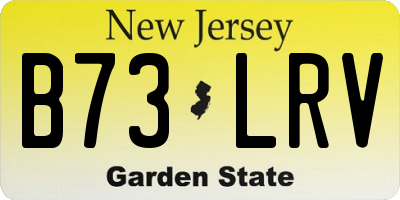 NJ license plate B73LRV
