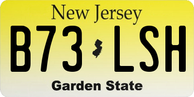 NJ license plate B73LSH