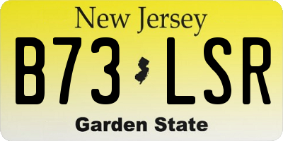 NJ license plate B73LSR