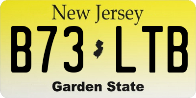 NJ license plate B73LTB