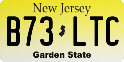 NJ license plate B73LTC