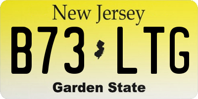 NJ license plate B73LTG