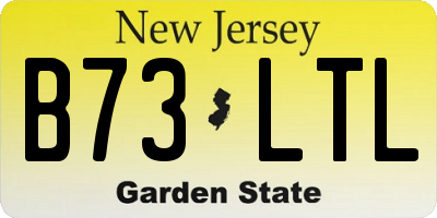 NJ license plate B73LTL