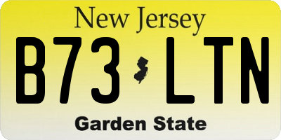 NJ license plate B73LTN
