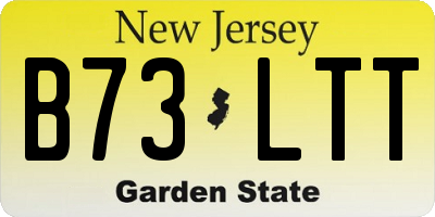 NJ license plate B73LTT