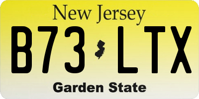 NJ license plate B73LTX