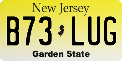 NJ license plate B73LUG