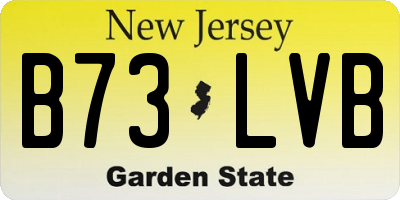 NJ license plate B73LVB