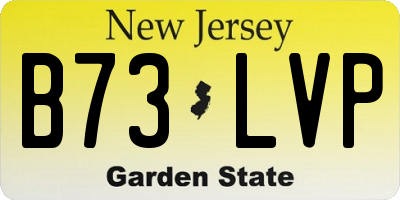 NJ license plate B73LVP