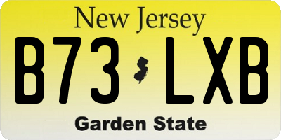 NJ license plate B73LXB