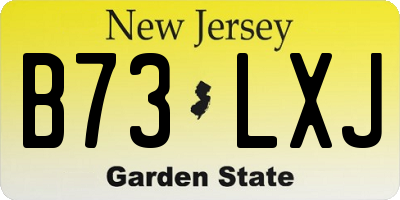 NJ license plate B73LXJ
