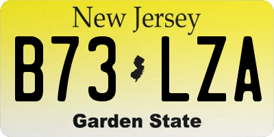 NJ license plate B73LZA