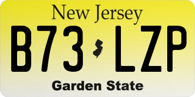 NJ license plate B73LZP