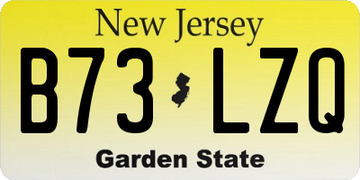 NJ license plate B73LZQ