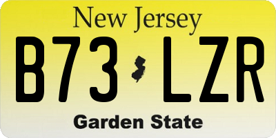 NJ license plate B73LZR