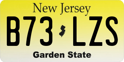 NJ license plate B73LZS