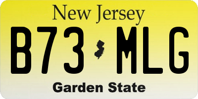 NJ license plate B73MLG
