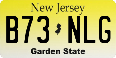NJ license plate B73NLG