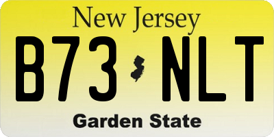 NJ license plate B73NLT