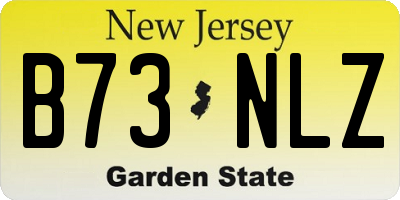 NJ license plate B73NLZ