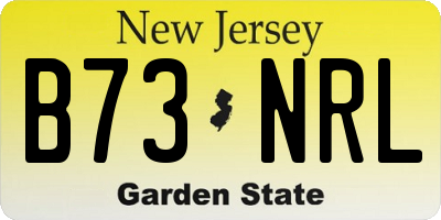 NJ license plate B73NRL